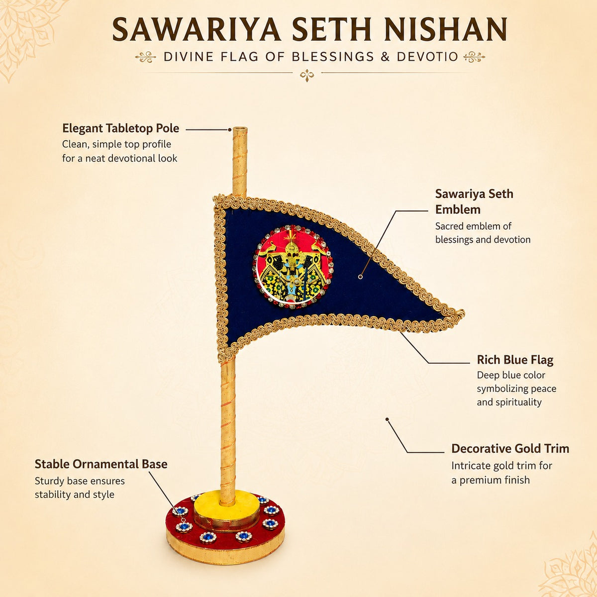 Premium Blue Sawariya Seth Nishan