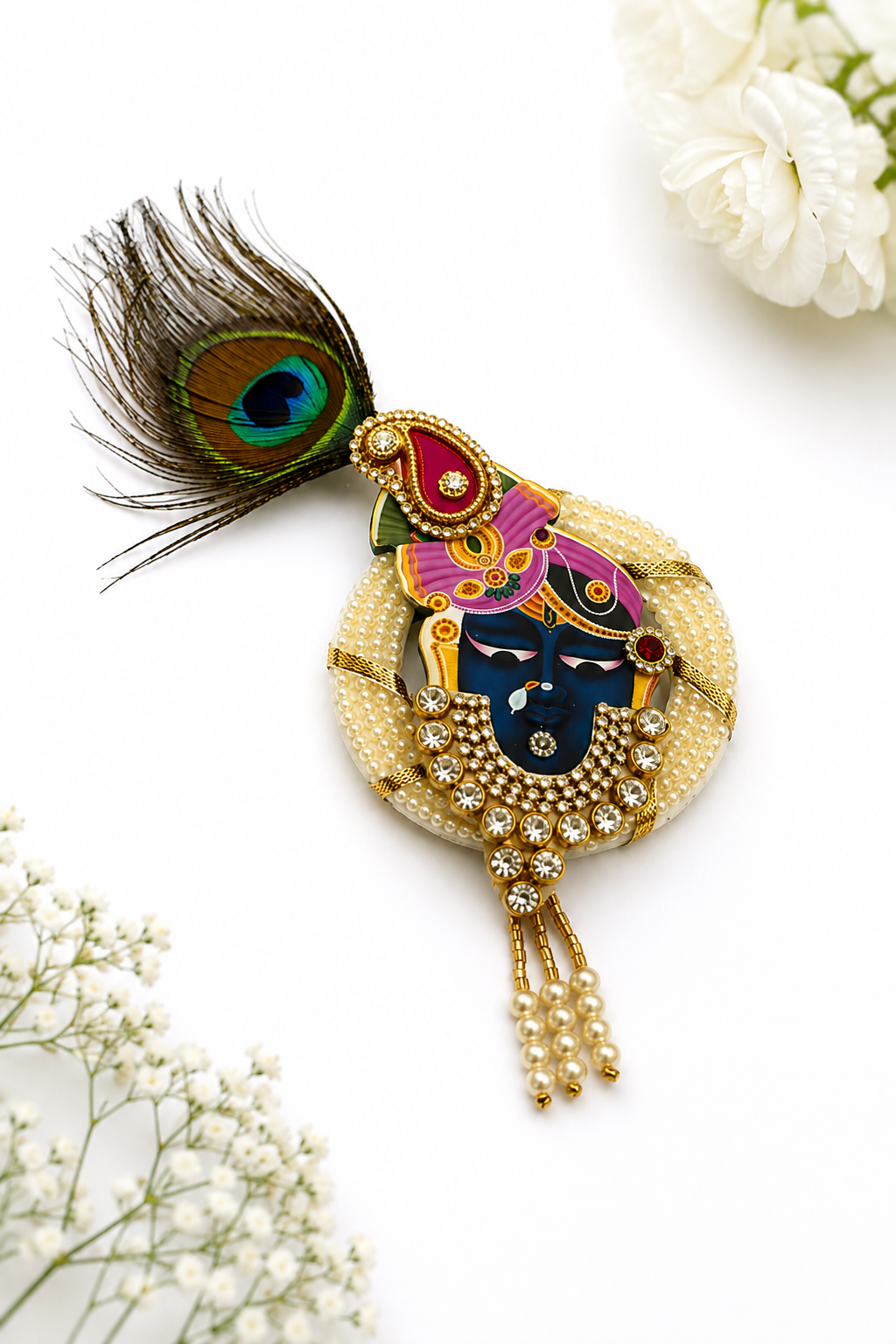 Designer Religious Brooch for Mandir & Festive Decor