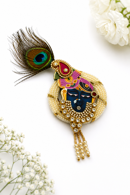 Designer Religious Brooch for Mandir & Festive Decor