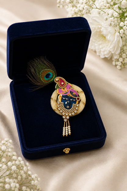 Designer Religious Brooch for Mandir & Festive Decor