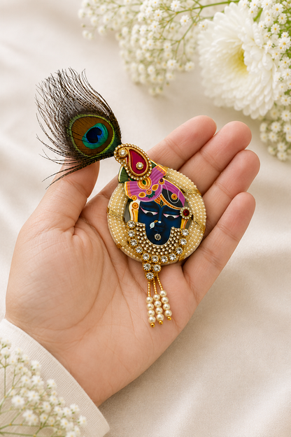 Designer Religious Brooch for Mandir & Festive Decor