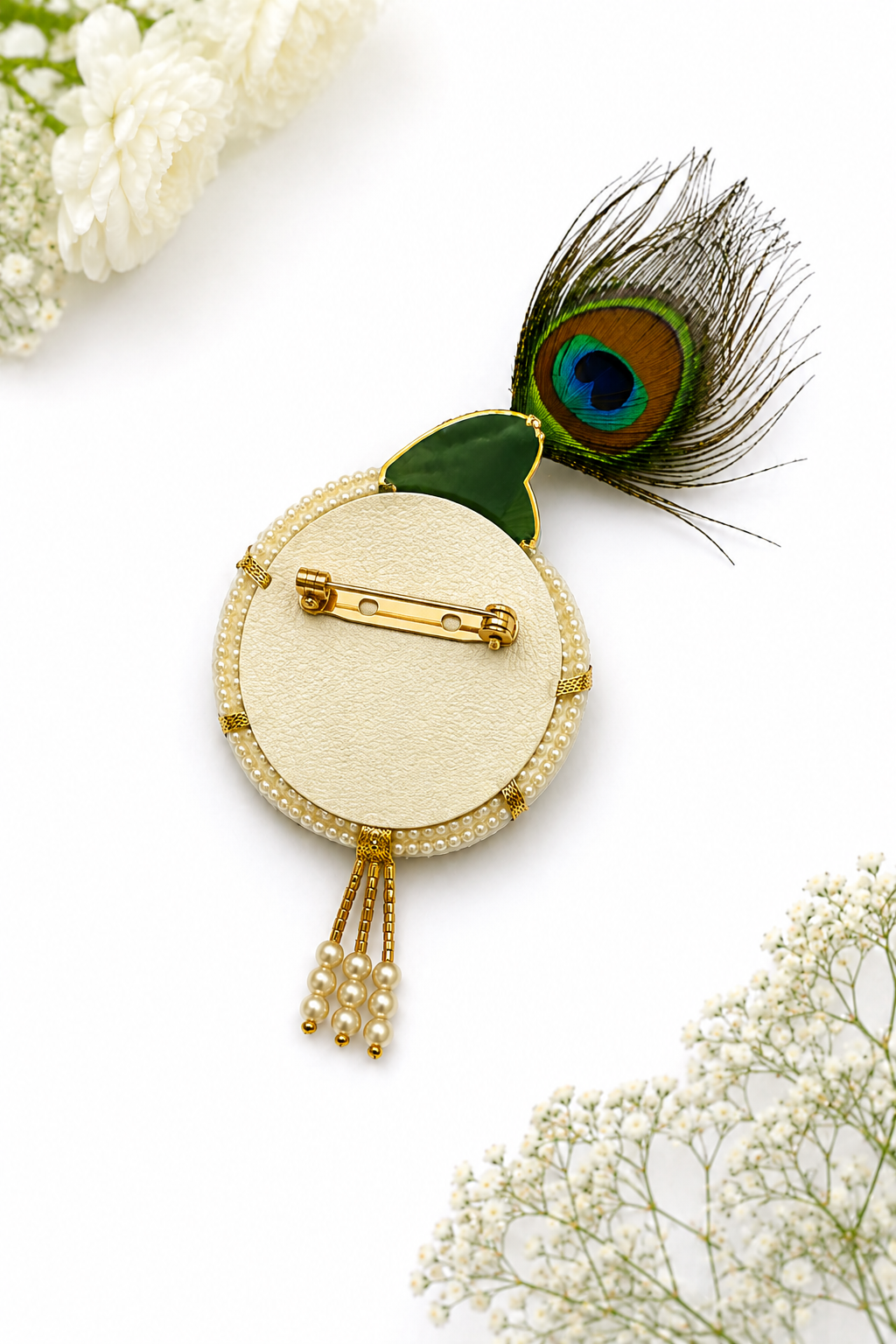 Designer Religious Brooch for Mandir & Festive Decor