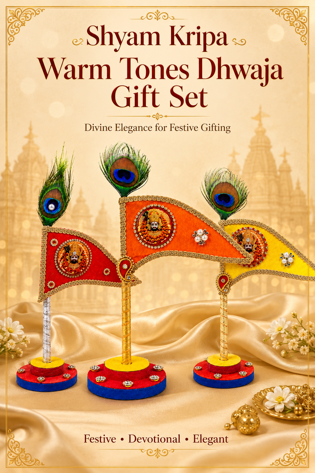 Shyam Kripa Warm Tones Dhwaja Gift Set