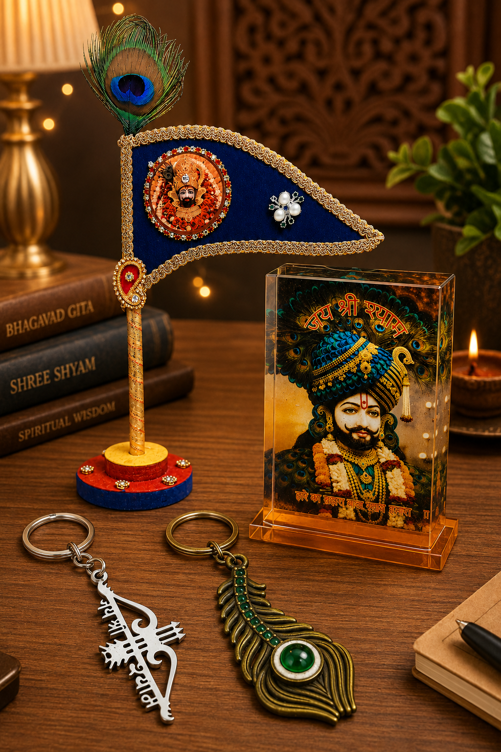 Shyam Kripa Car Dashboard Devotional Kit