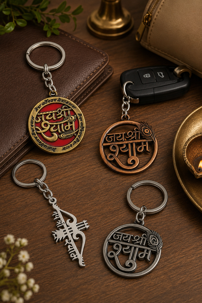 Shyam Kripa Keychain Gift Pack – Set of 4