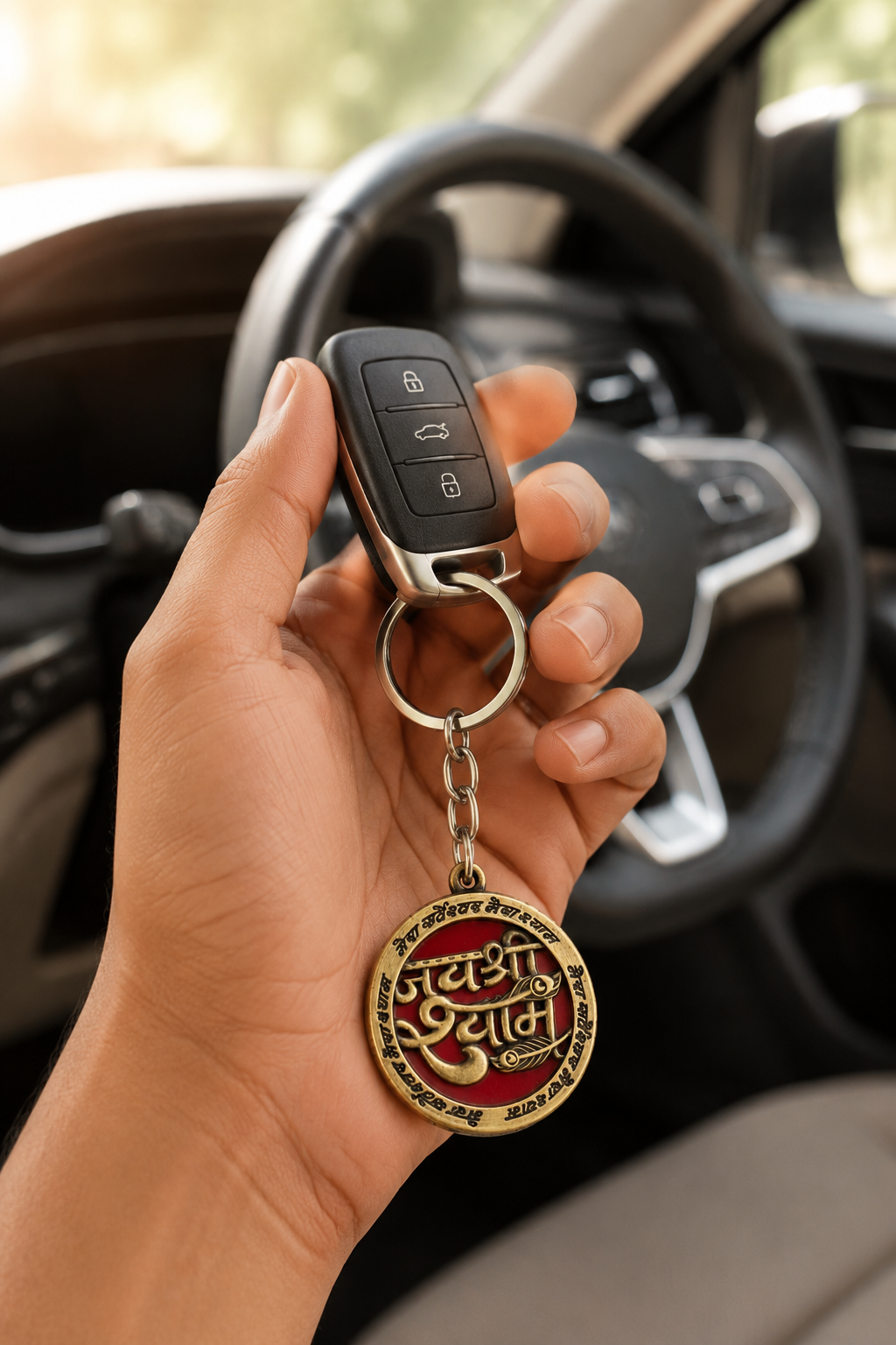 Shyam Kripa Keychain Gift Pack – Set of 4