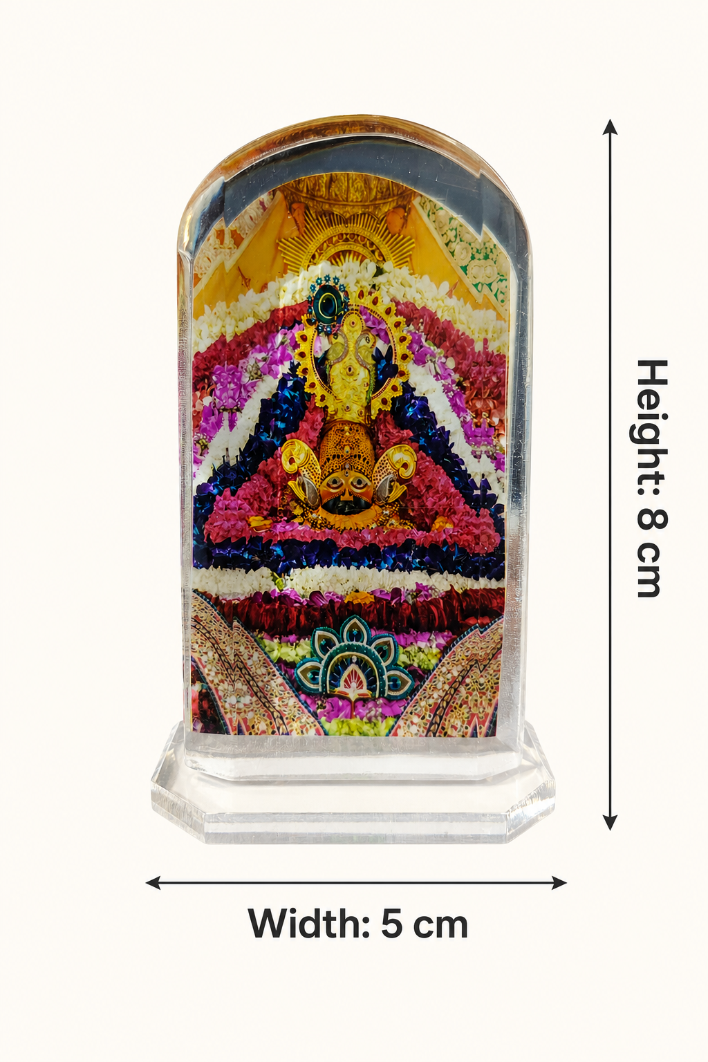 Shyam Baba Compact Acrylic Dashboard Stand