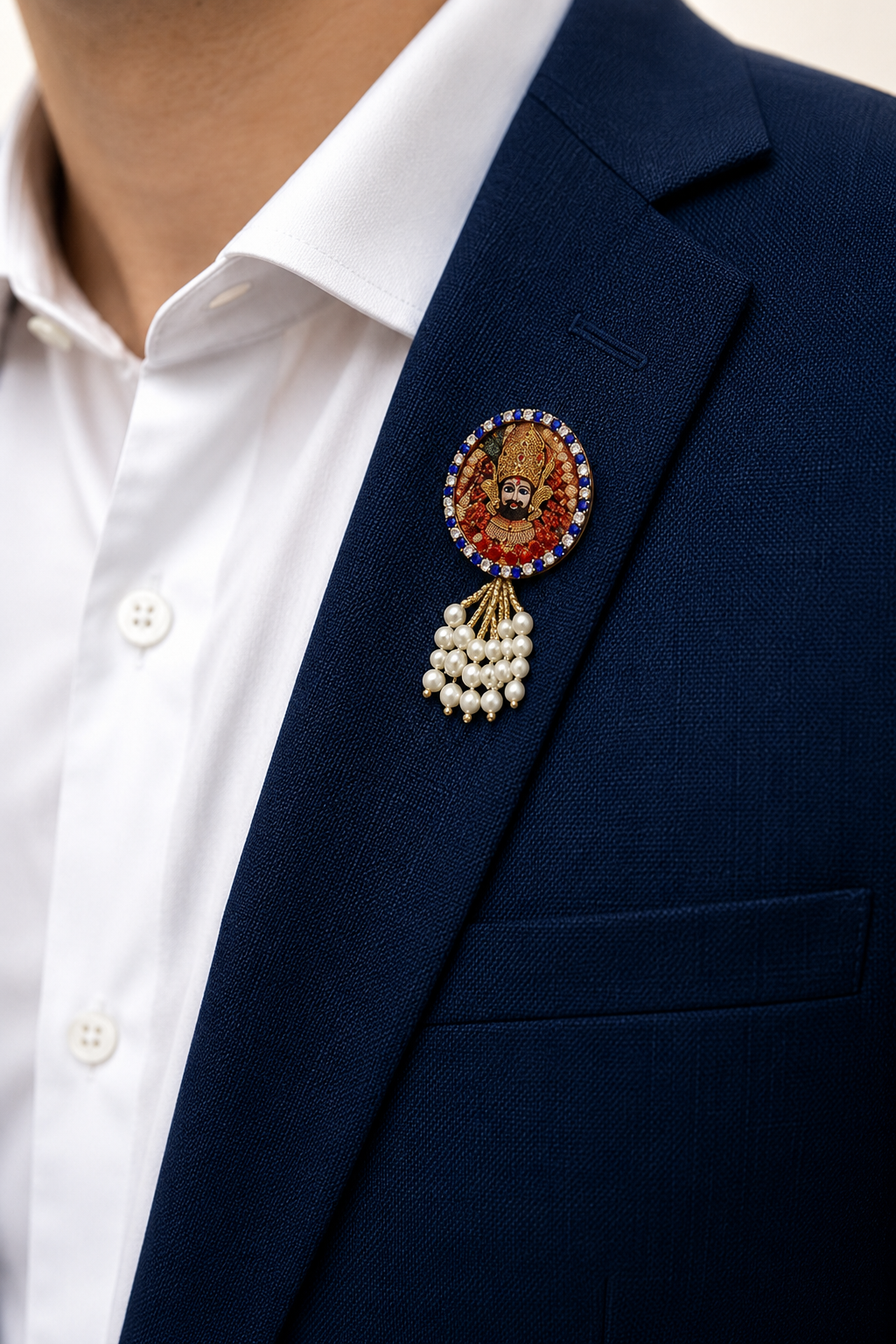 Designer Shyam Baba Brooch