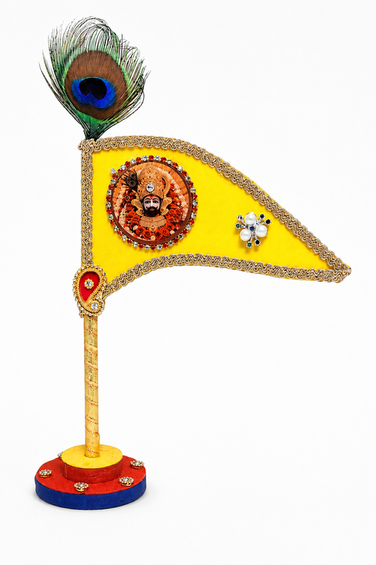 Khatu Shyam Baba Yellow Decorative Dhwaja