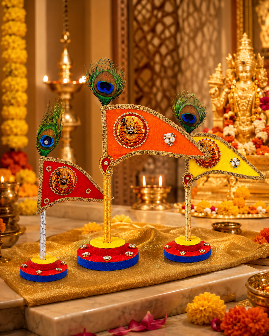 Shyam Kripa Warm Tones Dhwaja Gift Set