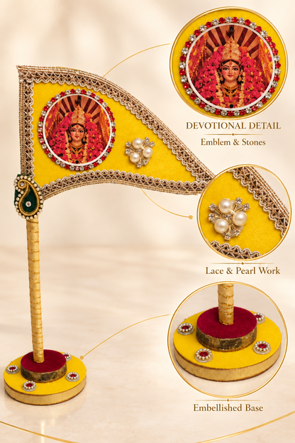 Durga Mata Yellow Tabletop Nishan – view 6