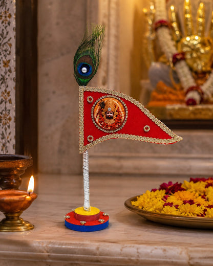 Khatu Shyam Baba Red Decorative Dhwaja
