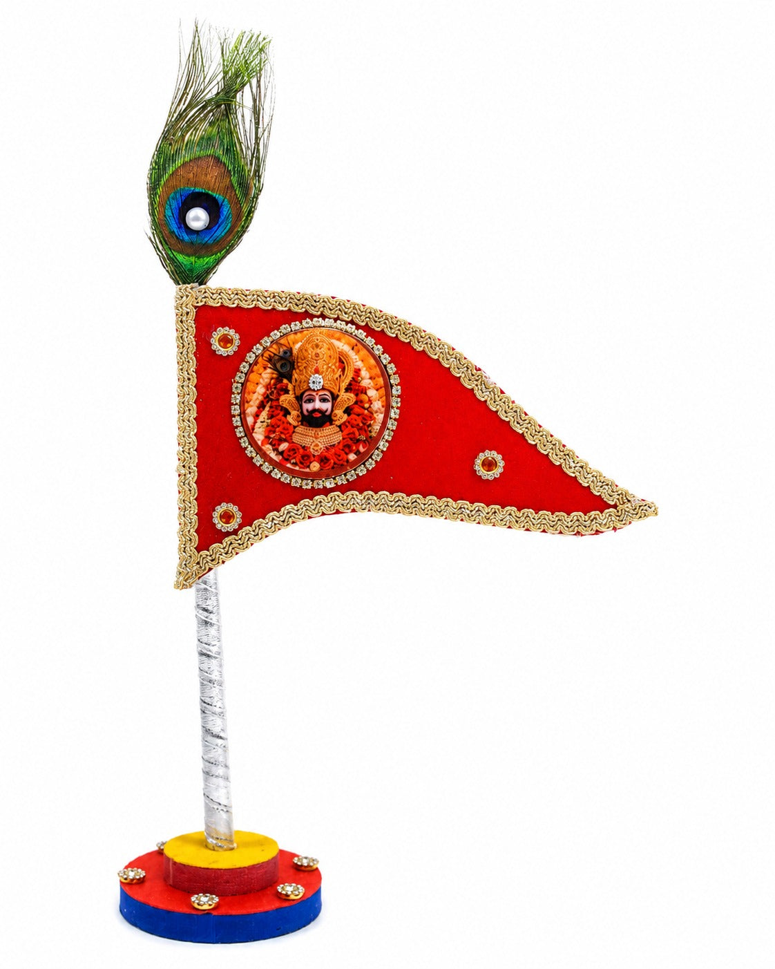 Khatu Shyam Baba Red Decorative Dhwaja