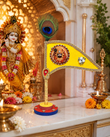 Khatu Shyam Baba Yellow Decorative Dhwaja