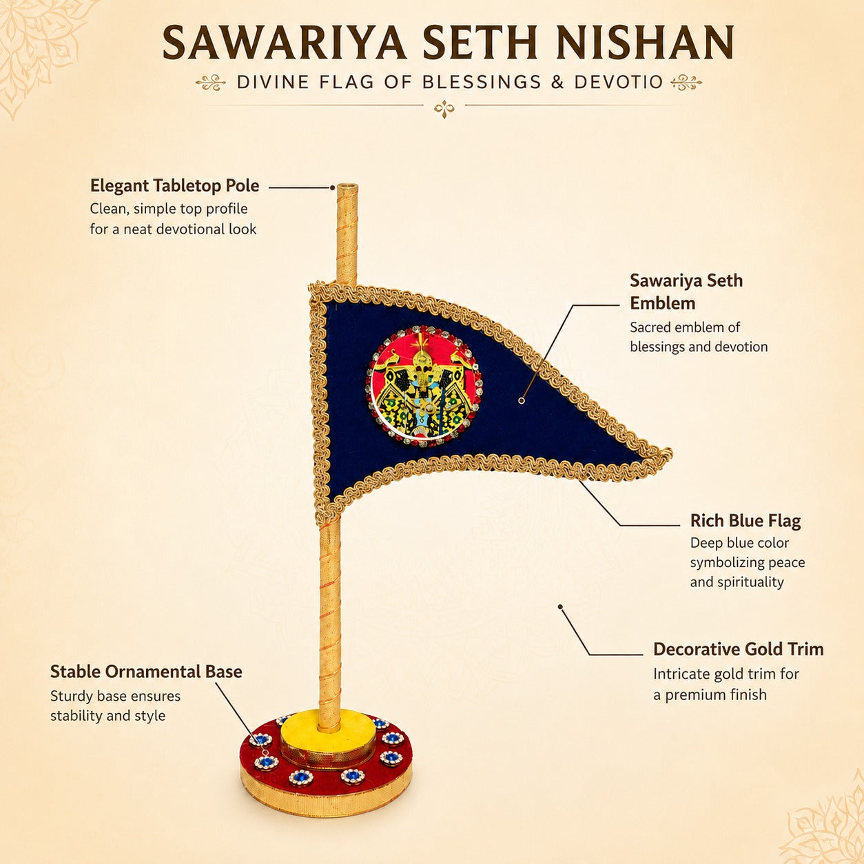Premium Blue Sawariya Seth Nishan