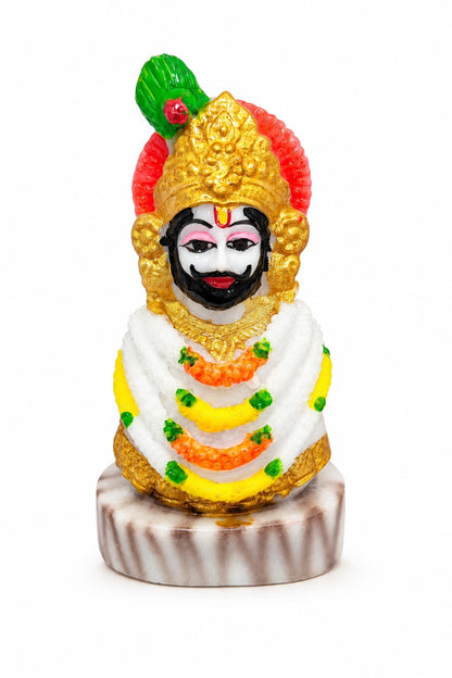 Khatu Shyam Ji Car Dashboard Idol with Decorative Base