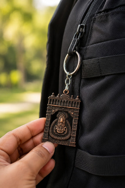 Torann Dwar | Premium Metal Keychain wish Shyam baba Photo Keychain