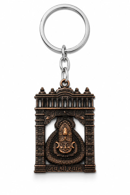 Torann Dwar | Premium Metal Keychain wish Shyam baba Photo Keychain