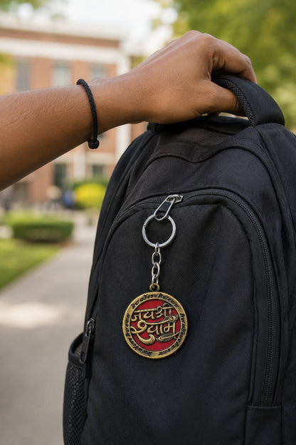 Jai Shree Shyam | Gold Mere Sarveshwar mere shyam | Religious Keychain