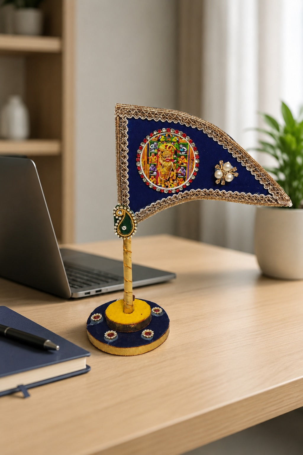 Sarangpur Hanuman Ji  Nishan – Navy Blue