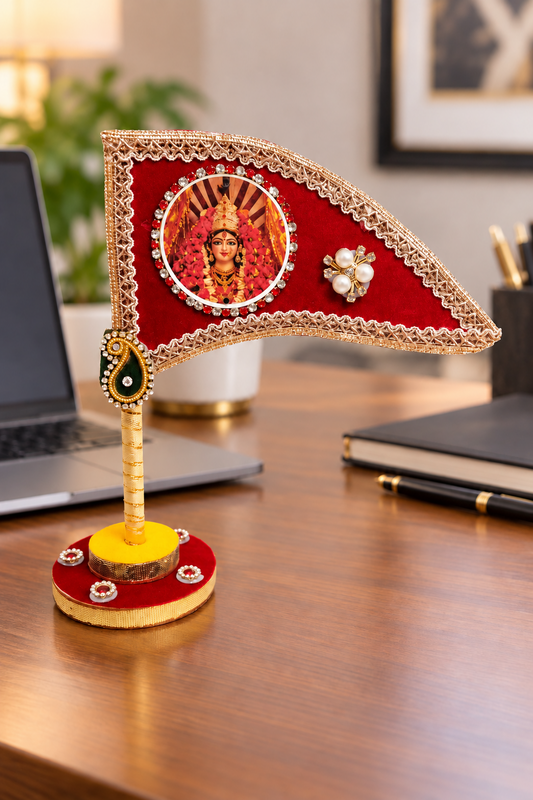 Durga Mata red decorative nishan for office desk