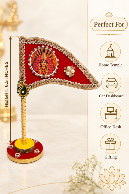 6.5 inch Durga Mata tabletop nishan multi use decor